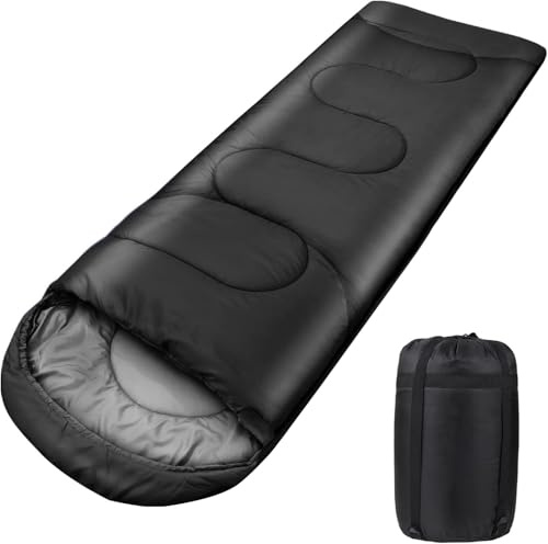 Sac de Couchage, 220 x 80 cm 1 kg Sac de Couchage Camping Adult Compact Para Hiver Printemps et Automne, Ultralight, Chaud et Respirant