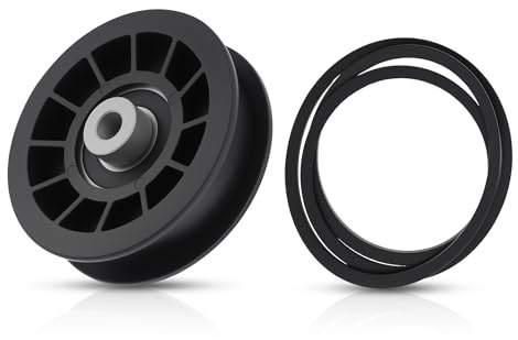 Partuto 539110311/539110411 Drive Flat Idler Pulley Drive Belt for Husqvarna Z254F Z200 CZ3815 CZ4217 RZ5424 Z5426 Zero-Turn RZ4623 Ride on Lawn Mower for Poulan Pro 460ZX Lawn Tractor