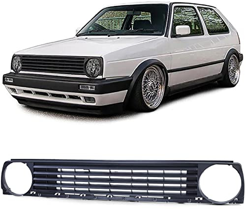 Kühlergrill ohne Emblem Schwarz für VW Golf 2 83-91