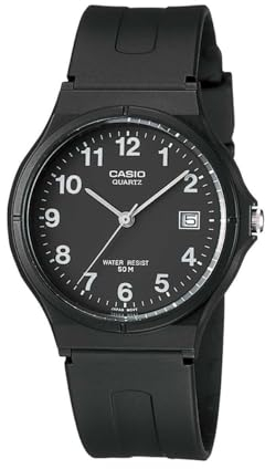 CASIO Damen Analog Quarz Uhr mit Resin Armband MW-59-1B