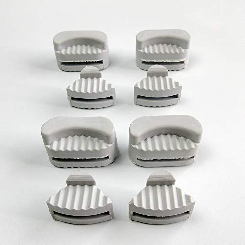 8 Pcs Rubber Corner Mounts Cushions for Juki Ddl-5550 8500 Brother Consew Singer Industrial Sewing Machine Sump/Oil Pans