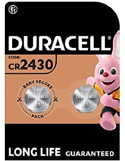 2 x Duracell Cr 2430 Lithium (1 blister de 2 batteries) 2 piles