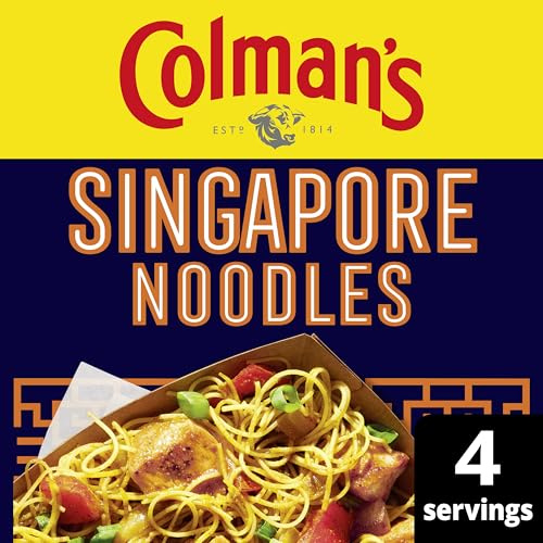 Colman's Weekend Wonders Singapore Noodles Meal Maker recipe mix spice mix for a takeaway-style family meal perfect with rice noodles 24 g