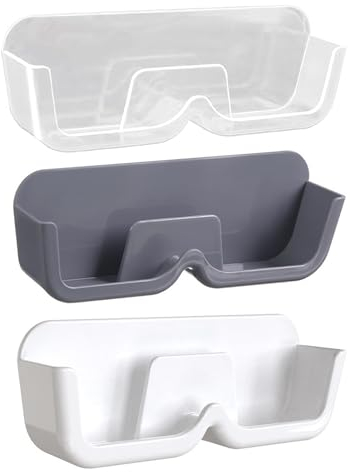 UEPOA Brillenhalter Wand, 3 Stück Brillenablage Selbstklebend Brillen Organizer Hängend 17.5x6x3cm Brillenaufbewahrung Wandmontage zum Aufhängen der Brille Sonnenbrillen