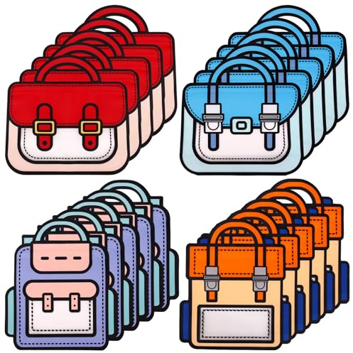 20 Pcs Class Gifts Bags With Handles, Kids Party Bags Plastic Gift Bag Kids Gifts Goodies Bag for Birthday Party Baby Shower Christmas