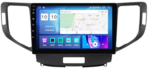 HYMLMY Android 12 Radio estéreo para automóvil Pantalla táctil de 9 pulgadas para Hon-da Accord 8 2008-2012 Carplay inalámbrico incorporado Android Auto con navegación GPS Reproductor multimedia 4G W