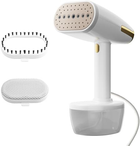 LUCUHM Handheld Steamer for Clothes - Iron Steamer Clothing for Efficient Wrinkle Removal - Lightweight Garments Steamer for Home, Travel, Office – 30s Fast Heat, 350ml Large Water Tank