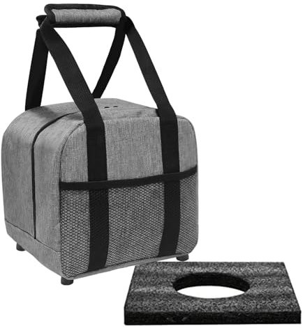 Oseczmut 1 Ball Bowlingtasche Tragetasche, Bowlingballtasche für 1 Ball | Einzelball-Tragetasche mit gepolstertem Ballhalter | Tragetasche mit Netztasche, Bowling-Zubehör, kompakt und stilvoll,