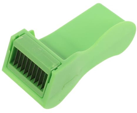 FUNNETOYU trituratore Cucina Cutter Lama per Fagioli Taglierine Verdure Slicer Tagliafagioli in Acciaio Inossidabile affettatrice di fagiolini tritaverdure Tagliafagioli Multiuso ABS Verde