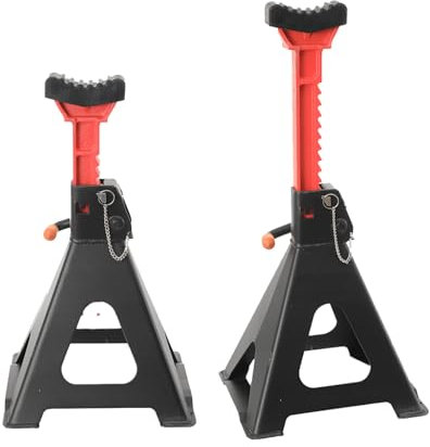 Lfhelper 6 Ton Axle Stands Pair, Height Adjustable 390–585 mm, Carbon Steel Base with Dual Lock System, Car Jack Stands for SUV, UTV, Car and Garage Repairs