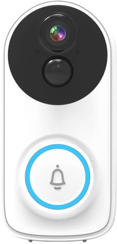 3MP Trådlös WIFI Dörrklocka Visuell Intercom Dörrkikare Video Dörrtelefon Kamera Bred vy