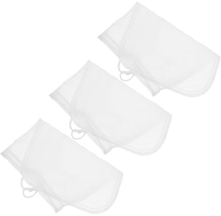 GALPADA Bolsas Reutilizables de Nailon 25X30 CM para Filtrar Leche de Soja y Frutos Secos Malla Fina 80 Micras con Cordón Ajustable Bolsas Coladoras de Malla Fina para Bebidas Vegetales