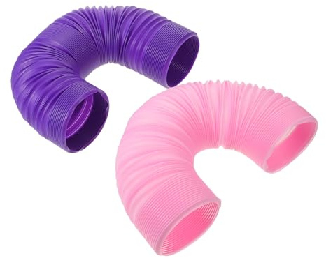 Hemobllo 2pezzi Tubi Espandibili per Criceti Tunnel di Plastica Pieghevoli per Topi Giocattolo Interattivo per Animali Domestici Piattaforme per Tubi Fai da Te Design Flessibile per Uso