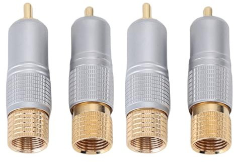 Omquot High Fidelity Banana Plug Speaker Connector Set för Brusfritt Ljud i Mixerkonsol, Ljudsystem