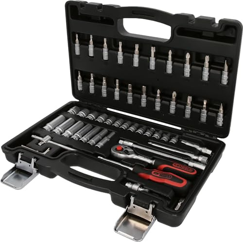 KS Tools 911.0653 Coffret de douilles F6 1/4'' CHROMEmat 53 pièces
