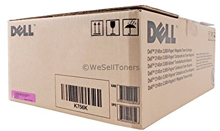 Dell Tonerkassette mit Standard-Kapazität 2.000 Seiten für Dell 2145cn Farb-Laserdrucker Magenta