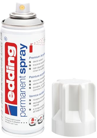 tráfico de spray permanente edding blanco brillant barniz acrílico de ml premium, RAL 9016