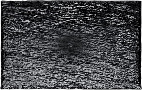 10 platos de pizarra, PVC, 30 x 15,8 cm