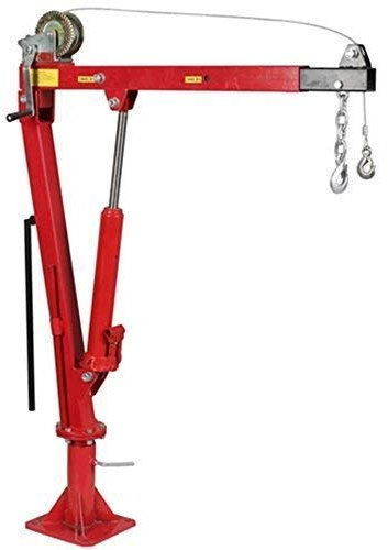 EQUIPEMENT EXPRESS SICOBA Gru Idraulico di Sollevamento Pieghevole Girevole 0,9T Portellone Posteriore Pick Up con Braccio Regolabile 360° + Argano (Ref : Tm / SX0204-1B)