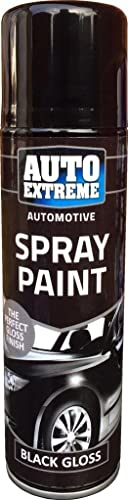 250ml Auto Spray Paint Black Gloss 1901 Spray Can Household Car Van Bike Aerosol Paint (1 Pack)