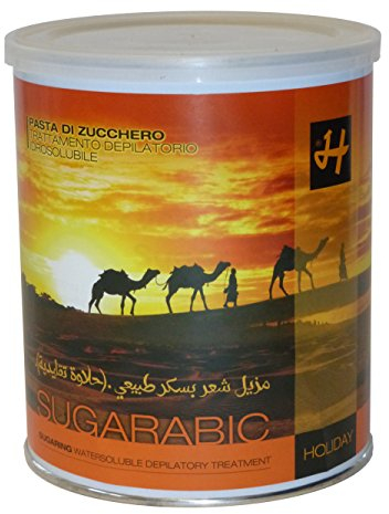 Holiday depilatori Zuckerpaste SUGARABIC 1 kg Sugaring Haarentfernung ohne Vliesstreifen in der Flicking Technik für Erwachsene, Haarentfernung-Enthusiasten, Urlaubszeit