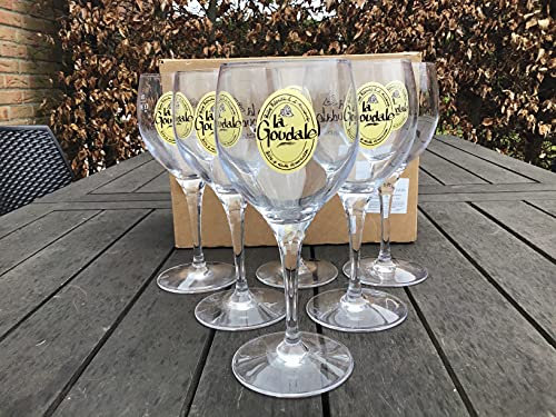 Lot de 6 verre à bière la goudale 25cl neuf