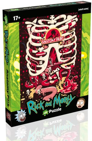Rick & Morty Anatomy Park 1000 Piece Jigsaw Puzzle - Winning Moves - French Version, WM01737-ML1-6