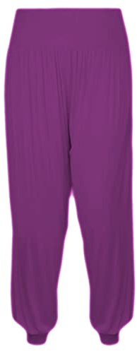 Gum & Berries Filles Sarouel Ali Baba Pantalon Lâche Casual Baggy Pantalon Danse Sportive Élastique Yoga Leggings Enfants Néon Évasé Déguisements Enfants Confortable Décontracté Taille Haute Pantalon