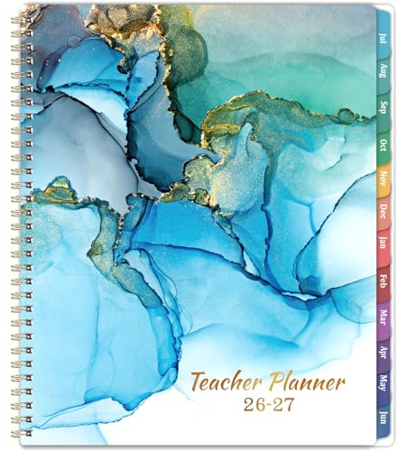 Teacher Planner 2026-2027 - Teacher Lesson Planner from July 2026 to June 2027, 11 x 8.3, Weekly & Monthly Lesson Plan Book for Teachers