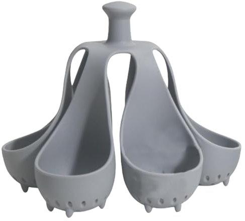 Gadget in Silicone per Cuocere 4-6 Uova Alla Volta - Portauova Resistente alle Alte Temperature