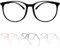 VEGCOO 4 Pièces Lunettes Anti Lumiere Bleue, Lunette Anti Lumière Bleue Femmes Hommes, Lunette Anti Lumiere Bleue Monture Semi-Circulaire, Lunettes Anti-éblouissantes, Verres Transparent Anti Fatigue
