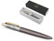 Parker Jotter XL Grey Core GT Kugelschreiber mit Gravur | Premium Stift | Geschenkbox | blaue Tinte | personalisiertes Geschenk | Namen | graviert | Kuli | Geburtstag | Geschenkidee (Grey Core GT)