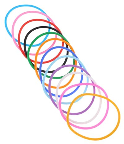 Parliky 12st Silikonarmband i Färgglada Färger Bekväma Och Handledsarmband För Sport Resor Och Fester Anpassningsbara Silikonarmband För Olika Stilar