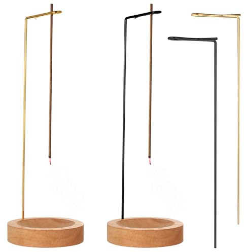 2 Pz Porta Incenso per Bastoncini, Portaincenso Bastoncini in Legno, Porta di incenso in Capovolto per Insensé, yoga, meditazione, ufficio, Sala da tè Yoga Spa Meditazione Accessori