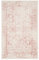 SAFAVIEH Distressed Teppich für Wohnzimmer, Esszimmer, Schlafzimmer - Adirondack Collection, Kurzer Flor, Elfenbein und Rose, 155 X 229 cm