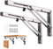Professionelle Klappkonsole Schwerlast, 300mm Edelstahl Klappkonsole Tisch Klappregalhalterungen Klappträger Regalträger für Bänke und Regale