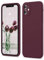 SURPHY Flat Silicone Case Compatible with iPhone 11 Case, Liquid Silicone Slim Fit Case (Individual Protection for Each Len) for iPhone 11 6.1, Plum