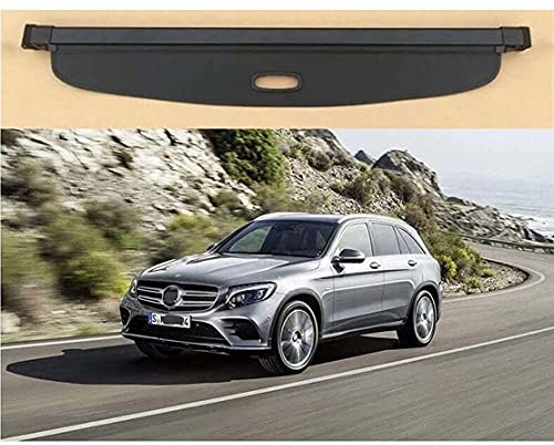 für Ben z Glc X253 Glc200 260 300 350 2015-2021 Auto Laderaumabdeckung Ablagen Einziehbarer Kofferraum Paketregal Cargo Cover Rollo GepäCkraumabdeckung Parcel Shielding Security Aufbewahrung Innere