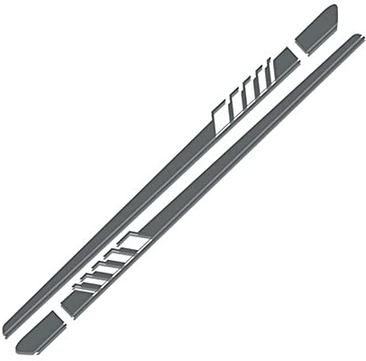 Uposao 2 Pcs Car Door Side Stripe Skirt Sticker Vinyl Decal, For Mercedes Benz C Class W204 W205 C180 C200 C230 C280 C300 C320 C350 C63/AMG