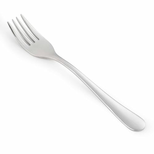 Arcos Serie Lisboa - Tenedor de postre | Tenedor Lunch - Monoblock de una pieza en Acero Inoxidable 18/10 y 150 mm - Color Plata