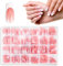 JSRQT 360 Stück Künstliche Nägel French Nails Medium Rechteckig Falsche Nägel Fake Nails Natürliche DIY False Nails False Nail Tips mit Nagelfeile Press on Nails Künstliche für Damen und Frauen