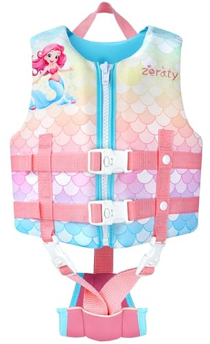 Zeraty Kids Swim Vest Float Jacket for Toddlers with Adjustable Strap for Boys Girls Age 1-9 Years/22-88Lbs
