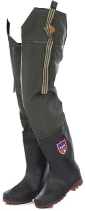 Watstiefel wasserdichte Hüft Watstiefel Für Männer Und Frauen, Hüftstiefel Für Angeln Und Jagen 80 cm Hoch, Hüftwaders rutschfest Und Robust(45 EU)