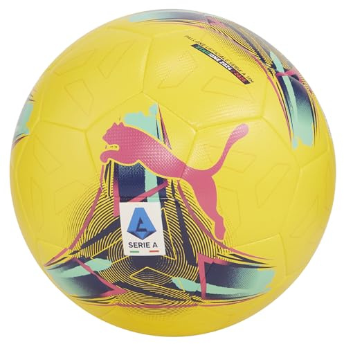 PUMA Pallone da Calcio Orbita Serie A Hybrid 4 Dandelion Multi Colour Yellow