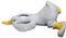 Ldabrye Anatra in resina artigianale con stivali da pioggia statua cartone animato divertente animale figurina scultura per esterni e interni decorazione balconi anatra Decors