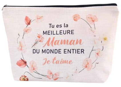 Mere Pochette Maquillage Toilette Idee Cadeau Maman Original Cadeau Anniversaire pour Maman Cadeau de Retraite Mere Cadeau Noel Maman Cadeaux Belle Mere Cadeaux Saint Valentin Femme