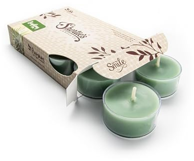Bayberry Fir Premium Tealight Candles - Highly Scented with Essential Oils - 6 Green Tea Lights - Beautiful Candlelight - Made in the USA - Christmas & Holiday Collection