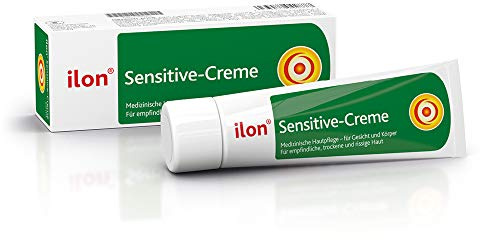 ilon Sensitive-Creme - hochwertige Intensivpflege für trockene und empfindliche Haut. Bewahrt die Haut vor Austrocknung und wirkt Hautirritationen entgegen, verbessert den Feuchtigkeitsgehalt spürbar