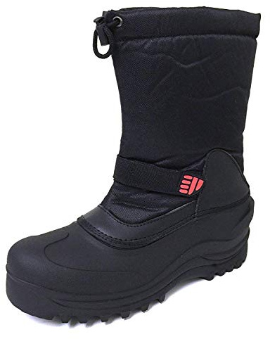 YC-5 ClimateX Men's Winter Boots Cold Weather Waterproof Nylon Insulated Thermolite Ski Snow Shoes (7.5 D(M) US, Black)