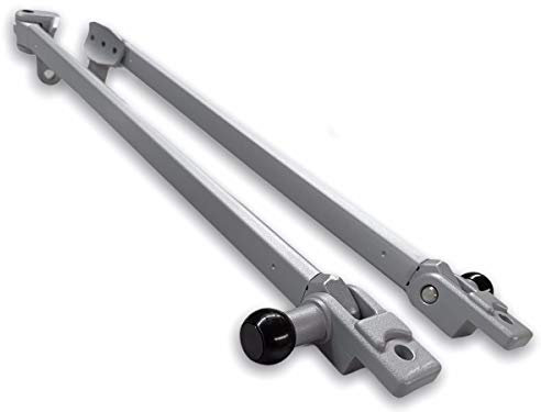 Tele Awning Set Arms for 50 centimeters balcony awnings (Grey)